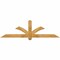 Ekena Millwork Redmond Rough Sawn Timber Gable Bracket, Western Red Cedar, 72"W x 21"H x 4"D x 4"F, 7/12 Pitch GBW072X21X0404RED00RWR - alternate 1